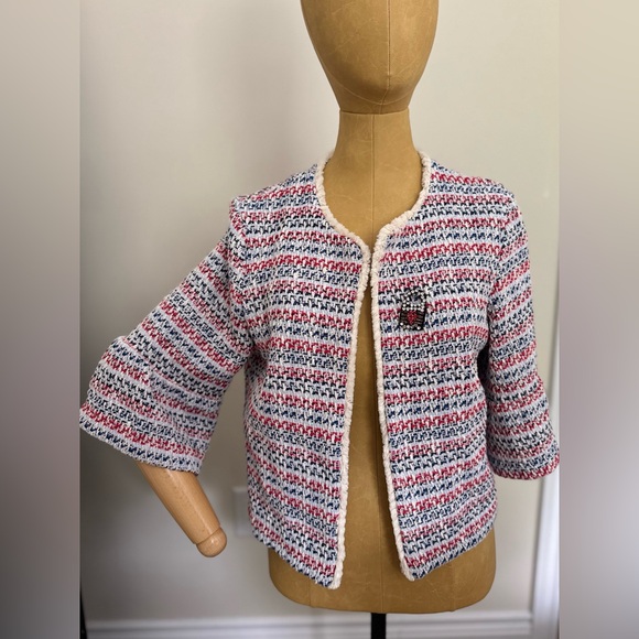GAUDI Chic Multicolor Tweed Jacket (46) - Picture 3 of 10